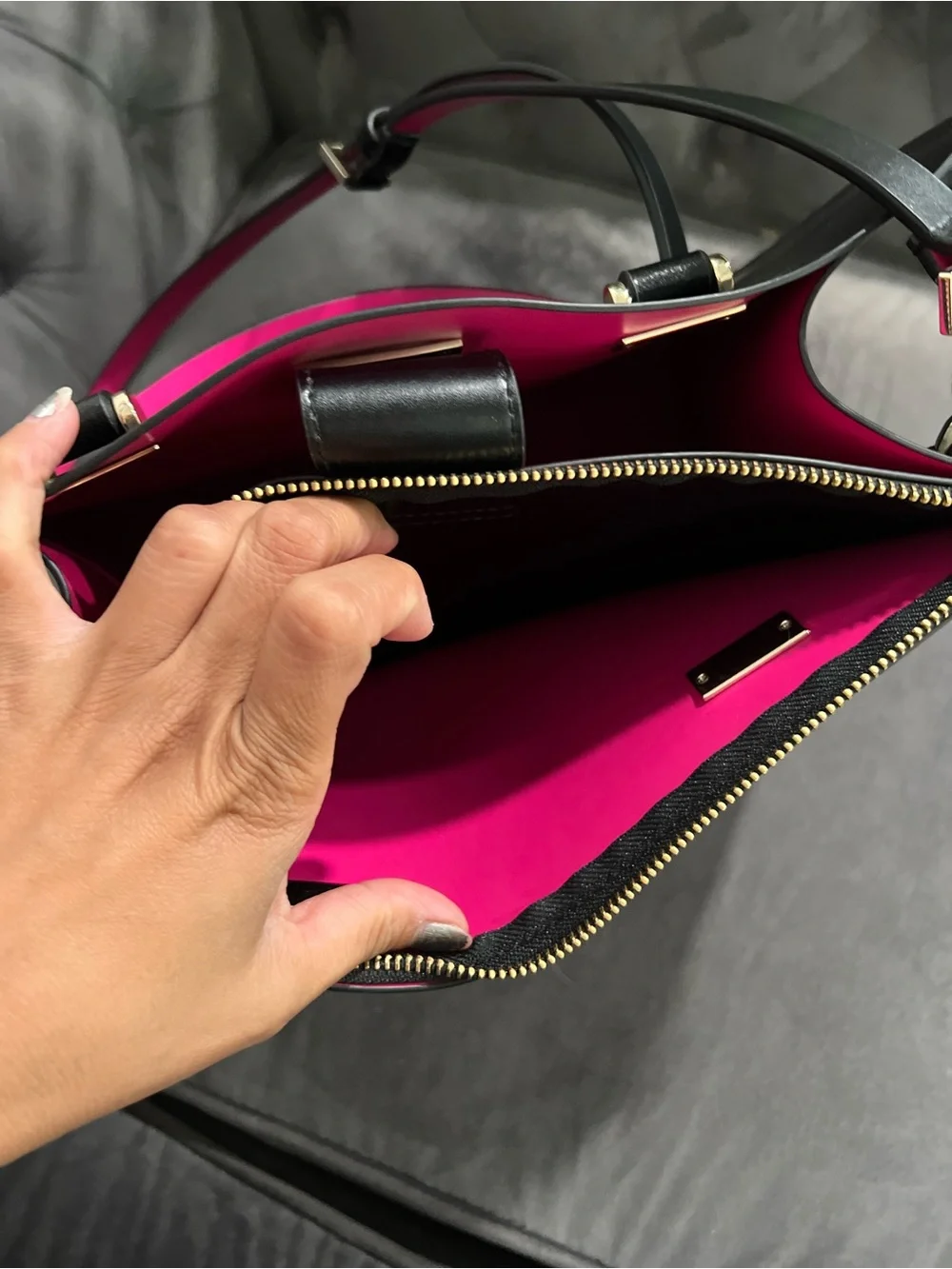 kate spade structured black